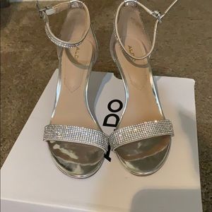 Silver Aldo Sandals